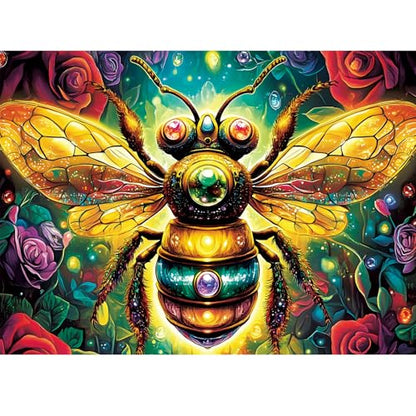 300 Pieces Jigsaw Puzzle for Adults, Bee Jigsaw Puzzles, Recycled Cardboard Puzzle, Coolest Queen Bee Jigsaw Puzzle for Kids Adults Seniors, Great for Family Games, 20.5 * 15 Inch - style: Bee