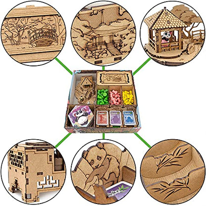 Organizer for Takenoko Board Game and Chibis Expansion, Storage Insert, Accessories Upgrade