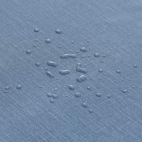NLMUVW 42 Inch Square Vinyl Tablecloth, Small PVC Table Cloth Heavy Duty Table Cover Waterproof Wipe Clean for Kitchen Dining Picnic, Blue, 42 x 42 inch - color: Blue, size: 42" x 42" (Square)