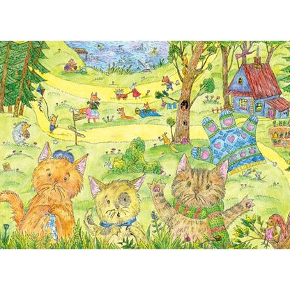 Puzzles for Adults 1000 Pieces, Jigsaw Puzzle for Adults, Fun Challenging Puzzle, Animal Spring Outing Puzzles Game, Interlock Perfectly No Dust, Gifts for Easter Mother’s Day - color: Animal Spring Outing