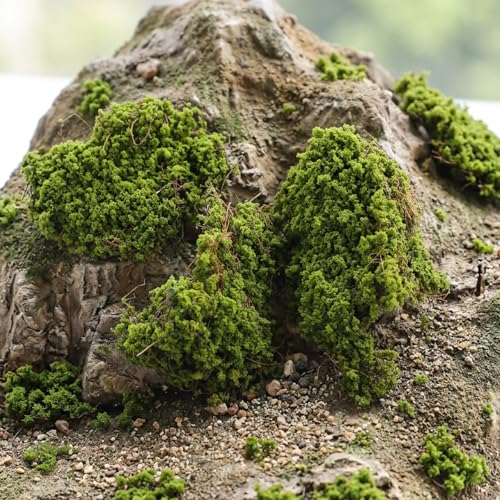 Miniature Shrubs Bushes Model, Green Plant Tufted Model for Train Landscape, Railroad Scenery, War Gaming Terrain Sand and Dioramas