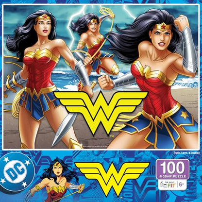 MasterPieces 100 Piece Jigsaw Puzzle for Kids - 14"x19" - Wonder Woman - style: Wonder Woman
