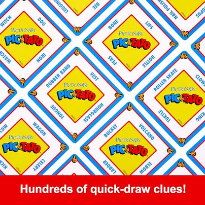 Mattel Games Pictionary Pic-Tato Drawing Game with 'Hot Potato' that Talks & Plays Music, Includes Erasable Markers & Boards, 3-8 Players Ages 8+ - style: Hot Potato