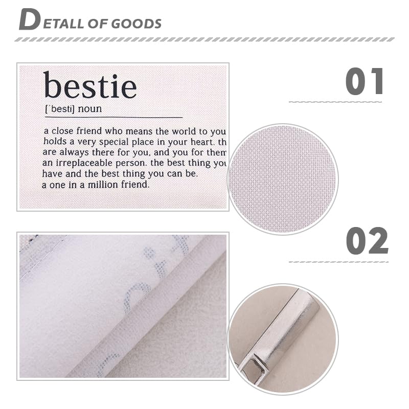 Bestie Make up Cosmetic Bag for Women Best Friends Galentines Day Gifts Bff Bestie Birthday Friendship Gifts Best Friend Skincare Toiletry Storage Bags Pouch Bff Travel Makeup Organizer - color: Besties