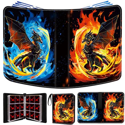 Trading Card Binder 9 Pocket 900 Cards Holder | 9-Pocket, 50 Sleeves, Fits 900 Cards Holder (900)