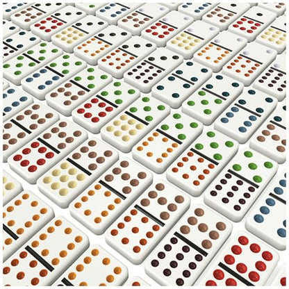 Spin Master Games Yellowstone Mexican Train Dominoes Classic Game | Fun Family Game, Yellowstone Themed Trains, Includes 91 Double-12 Dominoes & Wood Storage Case, 2-8 Players, Ages 8+