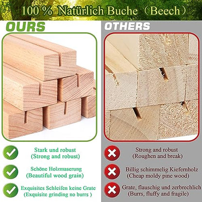 30Pcs Wooden Place Card Holders, Wood Photo Picture Card Holders for Weddings Banquets and Parties, Beech Table Number Holder Stands, Wood Menu Holder for Restaurants - size: 30 Pcs-Natural- Slots 2mm