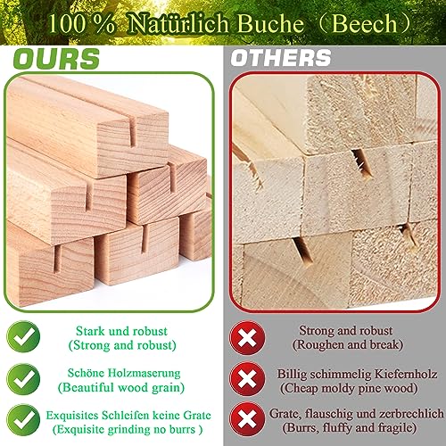 16Pcs Wooden Place Card Holders, Wood Photo Picture Card Holders for Weddings Banquets and Parties, Beech Table Number Holder Stands, Wood Menu Holder for Restaurants - size: 16 Pcs-Natural- Slots 2mm
