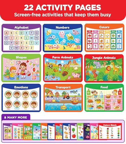 Doctor Jupiter Montessori Preschool Busy Book for Toddlers 3+ Year Olds | Preschool Learning Activities - Educational Travel Toys | Birthday Gift Ideas for Boys & Girls - style: Big Busy Book: 3+