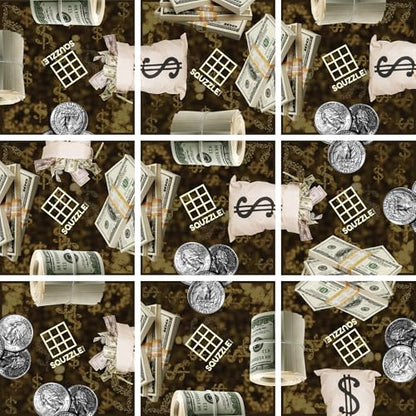 Squzzle Puzzle Brain Teaser | Screen-Free Mind Game | Great for Classrooms & Travel, Collect All Designs (Money (Travel Pouch))