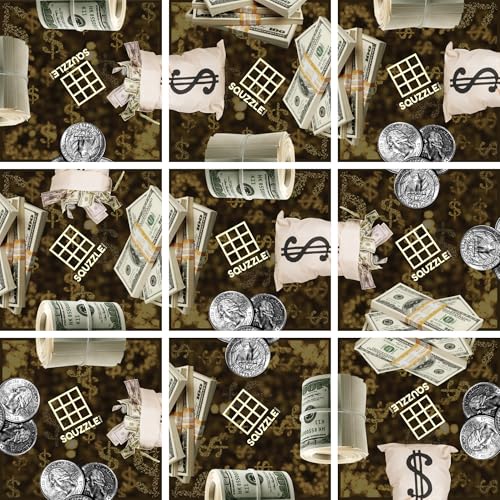 Squzzle Puzzle Brain Teaser | Screen-Free Mind Game | Great for Classrooms & Travel, Collect All Designs (Money (Travel Pouch))