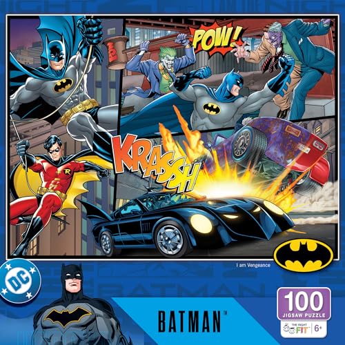 MasterPieces 100 Piece Jigsaw Puzzle for Kids - 14"x19" - Batman - style: Batman