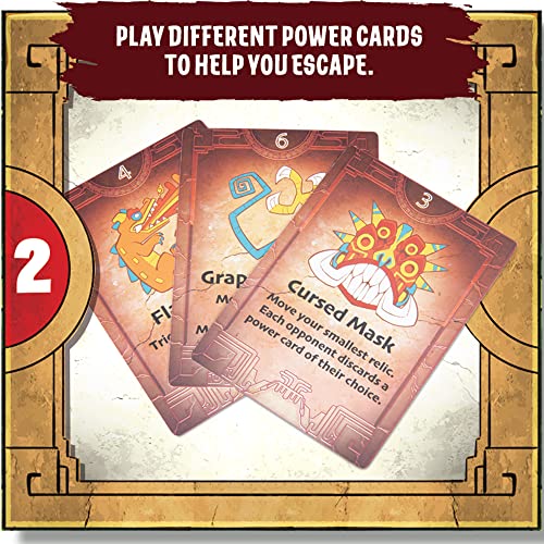 Temple Raider Board Game | Jakks Wild Games | Strategy Board-Game | Family Dice Game for Adults and Kids | 2 to 4 Players | Average playtime 25-45 minutes | Ages 8+