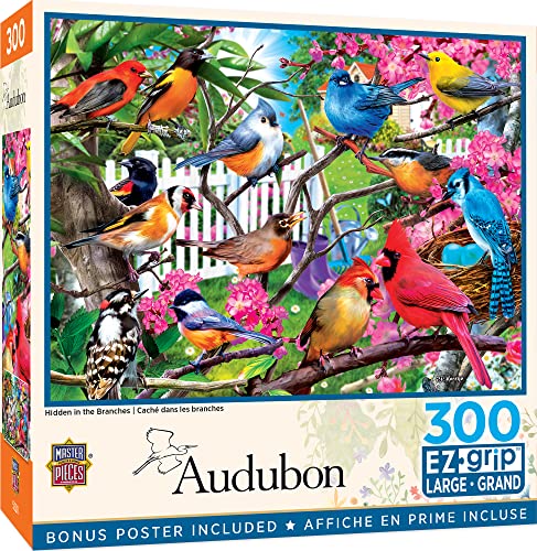 MasterPieces 300 Piece EZ Grip Jigsaw Puzzle - Hidden in the Branches - 18"x24" - style: Hidden in the Branches