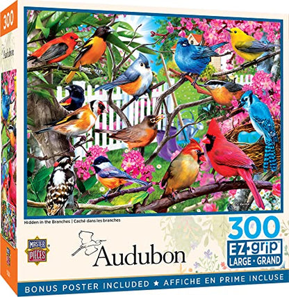 MasterPieces 300 Piece EZ Grip Jigsaw Puzzle - Hidden in the Branches - 18"x24" - style: Hidden in the Branches