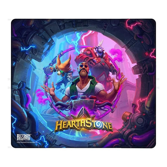 Blizzard Hearthstone Game Mouse Pad, XL Size Apply to Gamer Office & Home, Non-Slip Rubber Base, Extended Desk Mat with Stitched Edge, Smooth Stable & Durable, 17.7 * 15.7Inch (Battlegrounds) | Gaming Mouse Pad w/ Non-Slip Rubber Base & Stitched Edge, Des