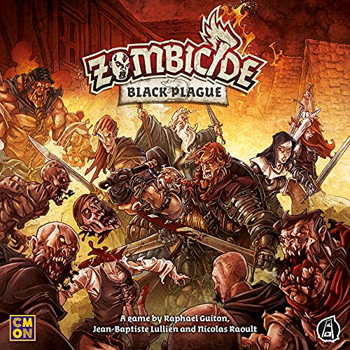 CMON Zombicide: Black Plague - Medieval Fantasy Zombie Board Game - Cooperative Strategy Game with Tabletop Miniatures, Ages 14+, 1-6 Players, 1 Hour Playtime
