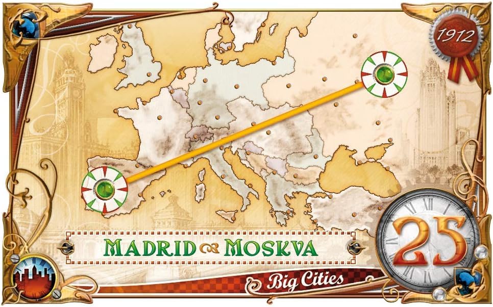 Asmodee Ticket to Ride Europa 1912 Board Game EXPANSION - Expand Your Railway Empire Across Europe! Fun Family Game for Kids & Adults, Ages 8+, 2-5 Players, 30-60 Minute Playtime - style: Game Expansion