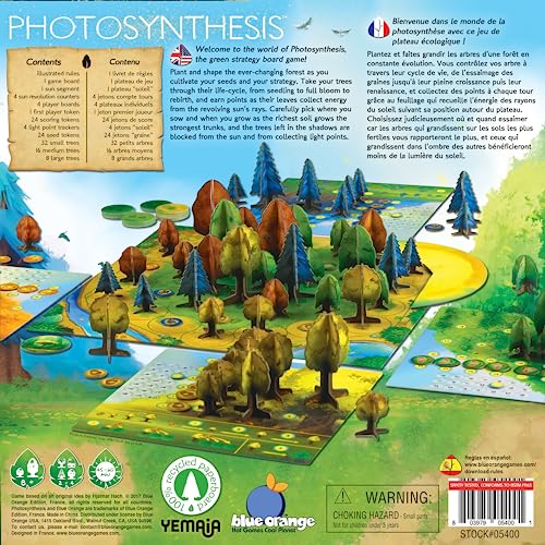 Blue Orange Games Photosynthesis Board Game - Award Winning Family or Adult Strategy Board Game for 2 to 4 Players. Recommended for Ages 8 & Up. | lawn-game-equipment - style: Photosynthesis Board Game