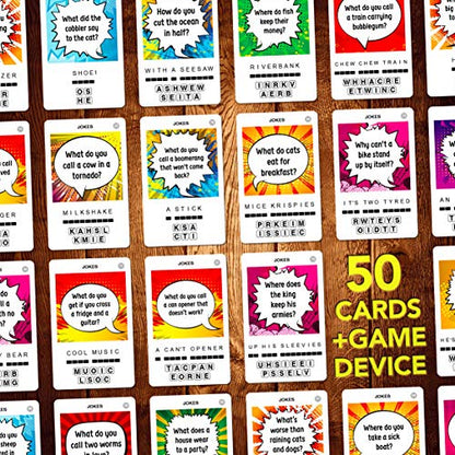 100 PICS Jokes Travel Game - Family Brain Teasers Pocket Puzzles for Kids and Adults POP08015 - style: Jokes