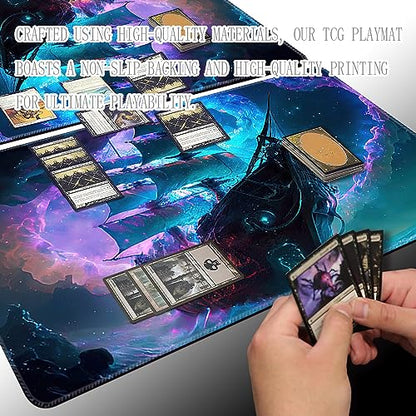 Board Game 14x24in TCG Playmat Compatible for CCG OCG DTCG PTCG MTG Play Mats,Mouse pad Desk Mats (MTG2-No Zone) - color: Mtg2-no Zone