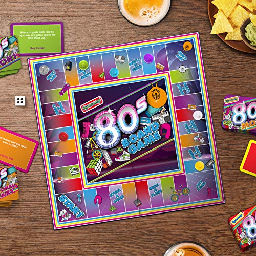 Gift Republic Awesome 80's Trivia Board Game, Multicolor