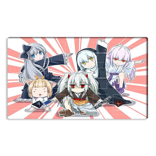 New Mlikemat Playmat Ghost Belle & Haunted Mansion TCG CCG OCG Trading Card Game Mat with Zones + Free Bag (ZD014-162-A)