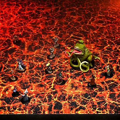 Warlock Tiles: Game Mat – Magma Chamber - style: Magma Chamber