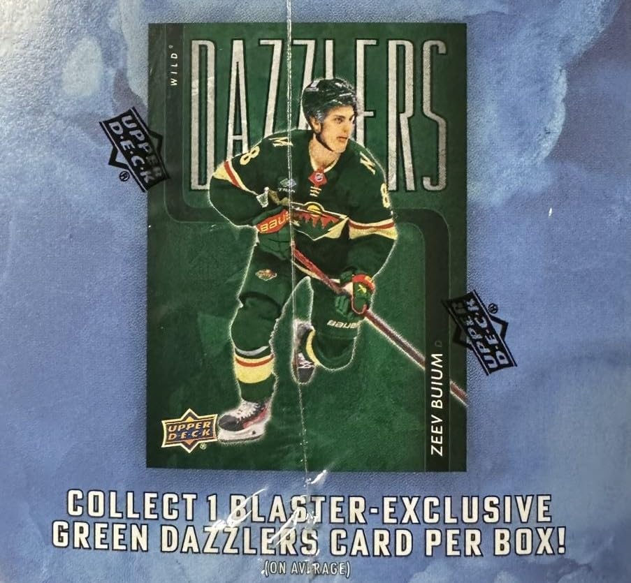2025 2026 Upper Deck Hockey Series 2 Sealed 48 Card Blaster Box Containing an OPC Glossy Card and an Exclusive Green Dazzler Card Plus Chance for Matthew Schaefer Young Guns Rookie Card and More