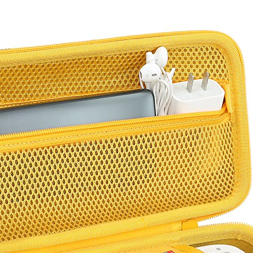 Aenllosi Hard Case for Logitech G Cloud Gaming Handheld, Yellow | Hard shell construction, Water-resistant design, Impact-resistant design, Protective case only - color: Yellow