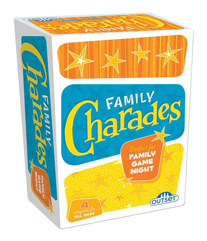 Outset Media Family Charades with Over 800 Charades - Perfect for Family Game Night - 2 or More Teams Ages 10 and up