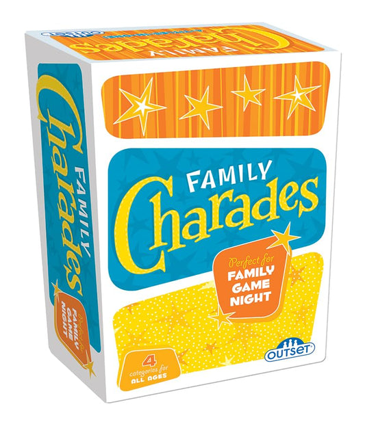 Outset Media Family Charades with Over 800 Charades - Perfect for Family Game Night - 2 or More Teams Ages 10 and up