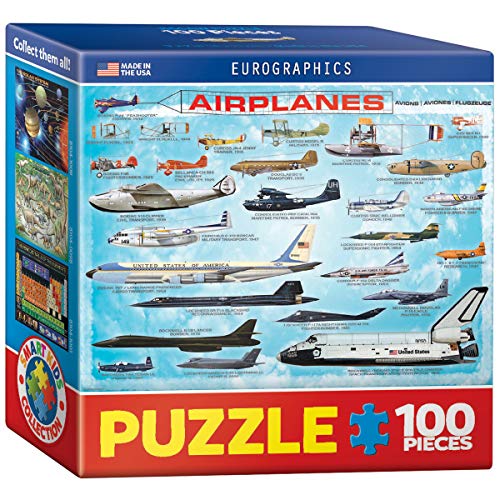 EuroGraphics Airplanes Mini Puzzle (100-Piece) - size: 100 Piece Puzzle, style: EuroGraphics Airplanes Mini Puzzle (100-Piece)