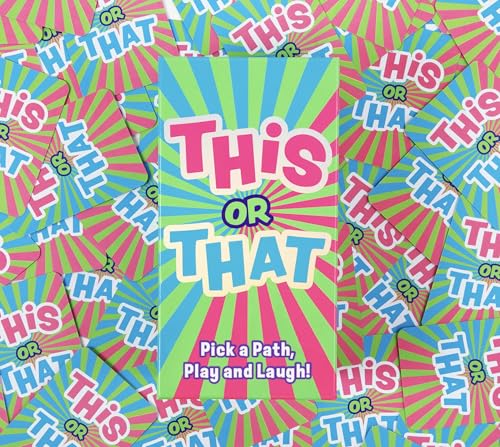 This or That Party Game – Family Card Game with Easy Either/Or Choices | Fun Guessing Game for Kids, Teens & Adults Where Players Follow Their Path Down the Pyramid for Family Game Night & Parties