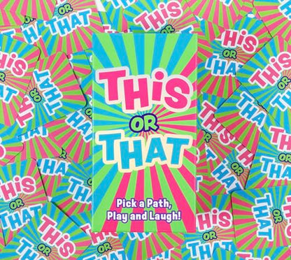 This or That Party Game – Family Card Game with Easy Either/Or Choices | Fun Guessing Game for Kids, Teens & Adults Where Players Follow Their Path Down the Pyramid for Family Game Night & Parties