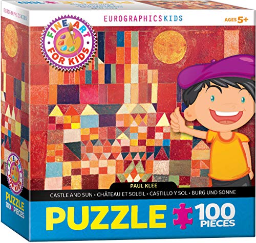 EuroGraphics Castle and Sun by Paul Klee 100-Piece Puzzle, Multi - size: 100 Piece Puzzle, style: EuroGraphics Castle and Sun by Paul Klee 100-Piece Puzzle