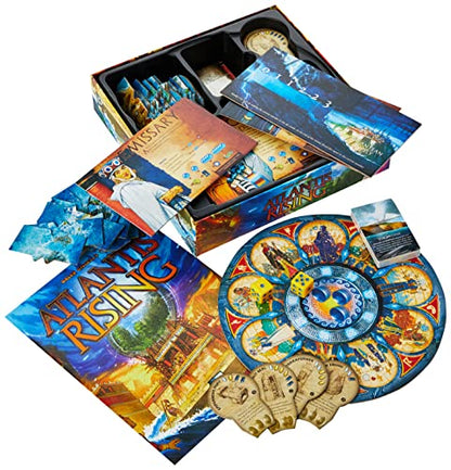 Atlantis Rising (2nd Edition) Standard Edition – Cooperative Worker Placement Board Game for 1–7 Players, 60–120 Minutes Gameplay, Strategy Game with Modular Island, Family & Adult Board Game