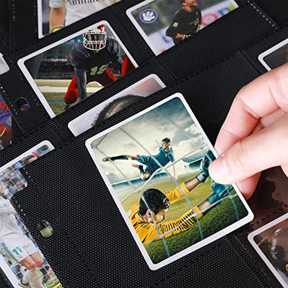 Crtiin 3600 Pockets Card Binder Sleeves 18 Trading Card Binder Pages Double Sided 200 Pages Protectors for Business Sports