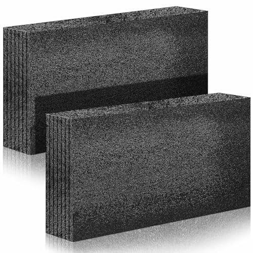 Hoolerry 2 Pcs Customizable Polyethylene Foam Packing Inserts for Cases Thick Polyethylene Cuttable Foam Sheet for Tool Box, Camera, Crafts, Storage and Crafts (24" X 12" X 2",Black) - size: 24" X 12" X 2"
