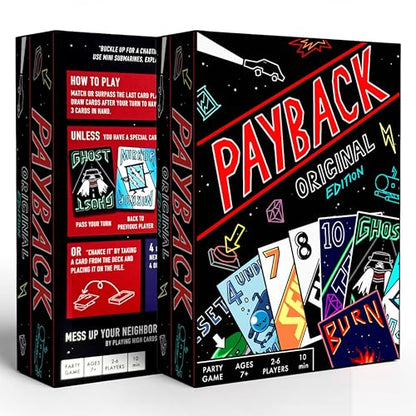 PAYBACK Original Edition – Fun Family Card Games with Betrayal, Strategy & Chaos for Teens & Adults, Fast-paced Party & Travel Game Night Favorite, Ideal for Teens, Friends & Families