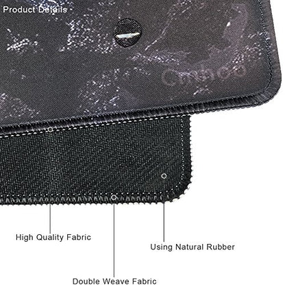 XXL Professional Large Mouse Pad & Computer Game Mouse Mat (35.4x15.7x0.1IN, 90x40 fireball007) - color: 90x40 fireball007, size: 35.4x15.7x0.1IN