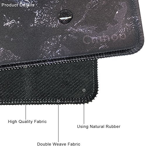 XXL Professional Large Mouse Pad & Computer Game Mouse Mat (35.4x15.7x0.1IN, 90x40 fireball007) - color: 90x40 fireball007, size: 35.4x15.7x0.1IN