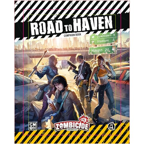 CMON Zombicide Chronicles Roleplaying Game: Road to Haven Campaign Book - Survive The Zombie Outbreak with 10 Exciting Missions! Ages 14+, 2+ Players, 60+ Min Playtime, Made