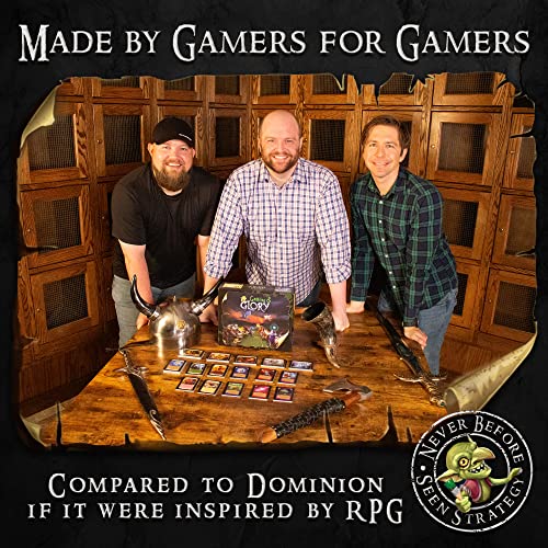 Goblins & Glory Strategy Board Game – Fantasy Deck Building Adventure with Heroes, Monsters & Quests – Fun Card Game for Adults & Teens, Ages 14+, 3–5 Players, 30+ Minute Gameplay