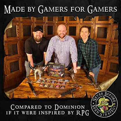 Goblins & Glory Strategy Board Game – Fantasy Deck Building Adventure with Heroes, Monsters & Quests – Fun Card Game for Adults & Teens, Ages 14+, 3–5 Players, 30+ Minute Gameplay