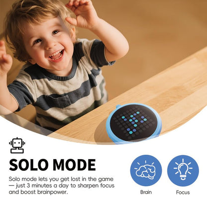 5-in-1 Electronic Board Game, Travel Game for 1-2 Players，Pocket Size（Blue） | Includes Reversi, 4 in a Row, 5 in a Row, Chinese Checkers and Tic Tac Toe; pocket-size design with solo and 2-player modes. - color: Blue