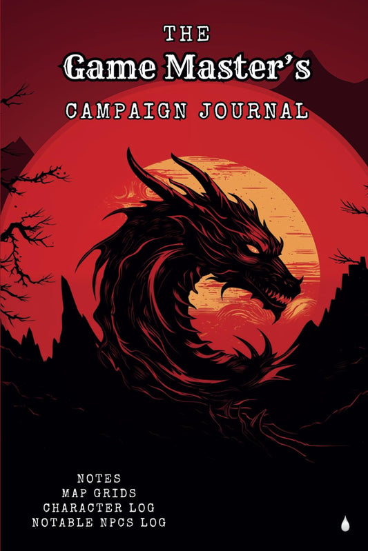 The Game Master's Campaign Journal: Notes, Map Grids, Player Character and NPCs Sections - Broken Down by Session for all Tabletop RPGs