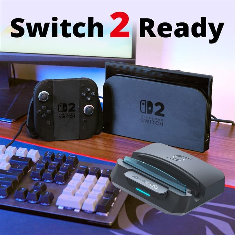 AVerMedia Steam Deck Dock with HDMI 4K@60Hz, USB C Charging, Screen Mirroring, Video Capture for Switch, Steam Deck, ROG Ally, Legion Go, MSI Claw, iPhone, iPad - X'TRA GO GC515 - color: X'TRA GO - GC515 Black
