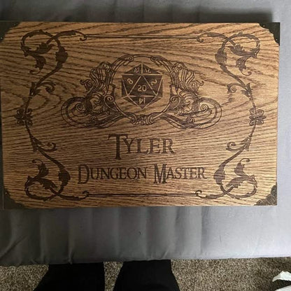 Personalizable Game Master Screen made for Board Role Playing Game - Wooden Handcrafted GM Screen Set - DM Gift Idea - Gifts for Him and Her (Personalizable) - color: Personalizable