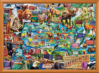 MasterPieces - 1000 Piece Jigsaw Puzzle, National Parks of America, Fun for Adults, Family, Kids 19.25"x26.75" - style: National Parks